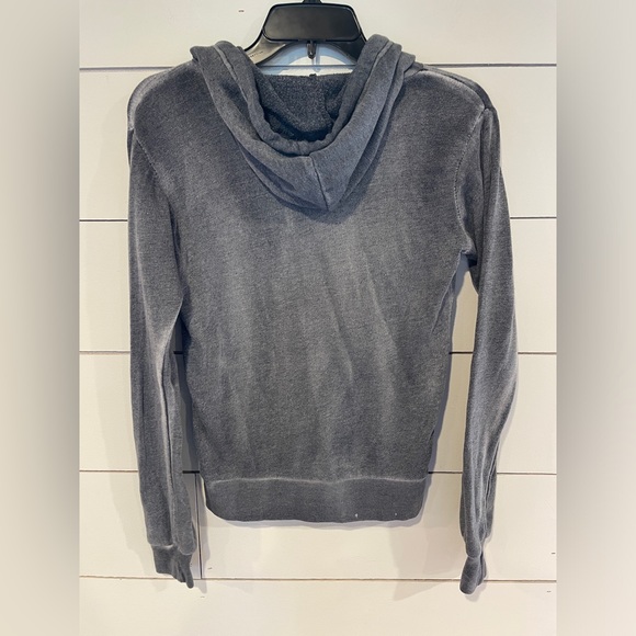 MV Sport Women’s Zip Up Distressed Hoodie - Picture 4 of 4